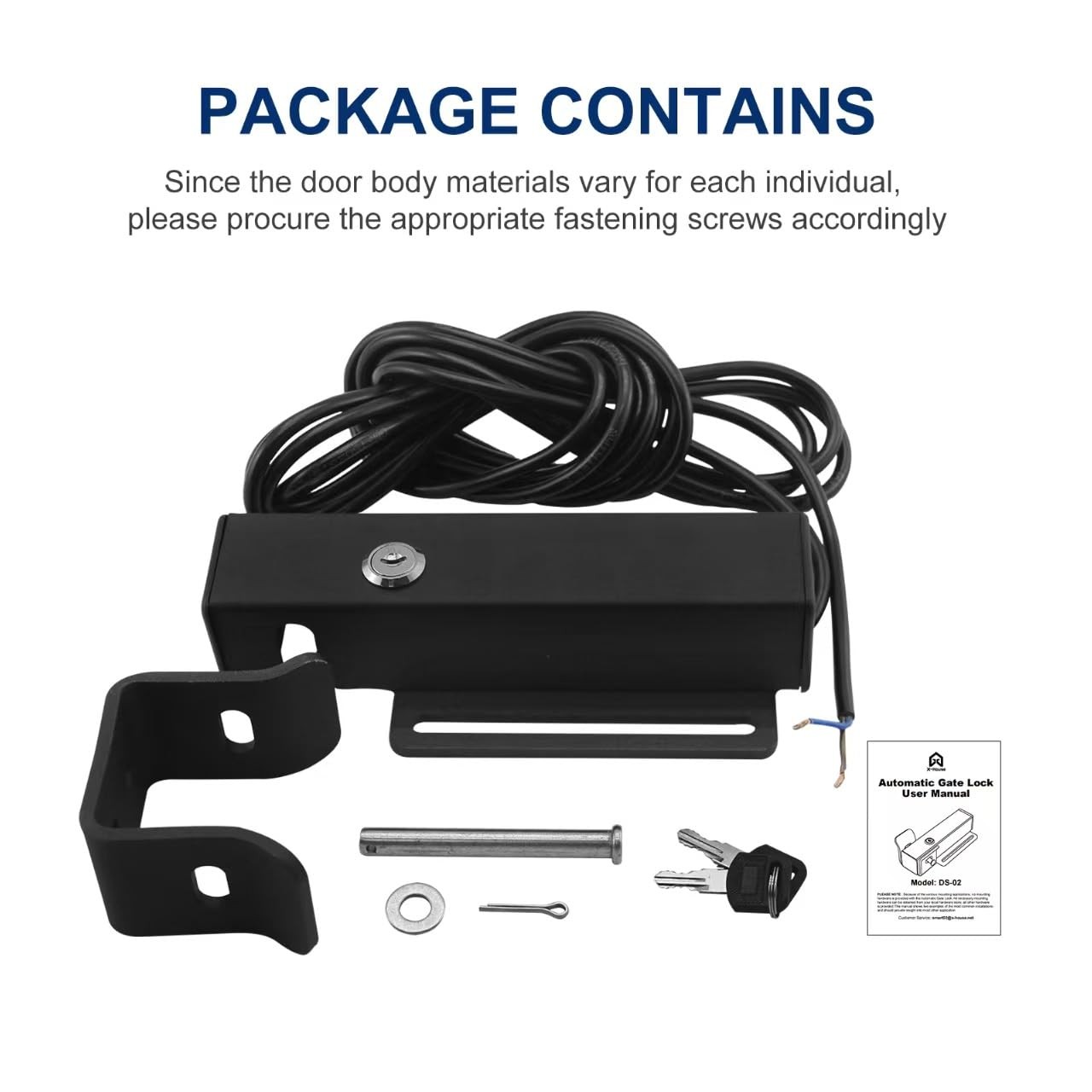 Universal Automatic Electric Gate Lock Gate Operator System Device Safe Secur...