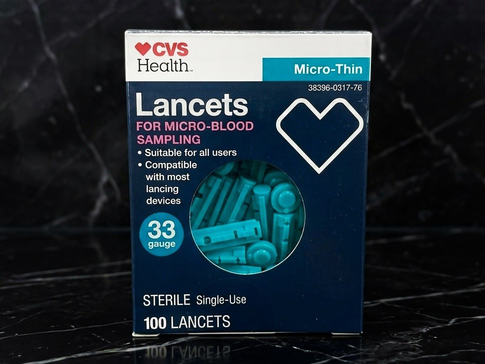 CVS Health Sterile Lancets 33 Gauge 100 Lancets Micro-thin