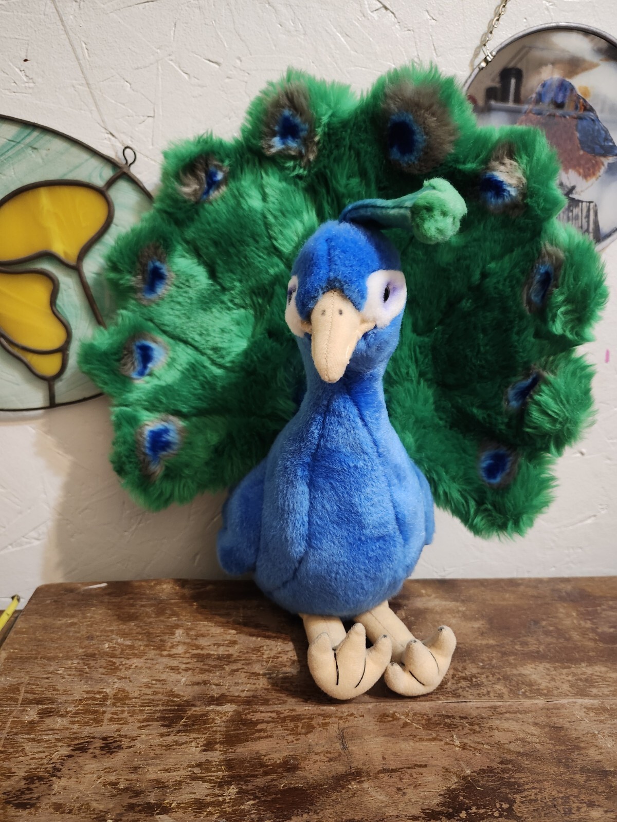 FAO Toys R Us Peacock Bird Plush 13" Stuffed Toy Animal