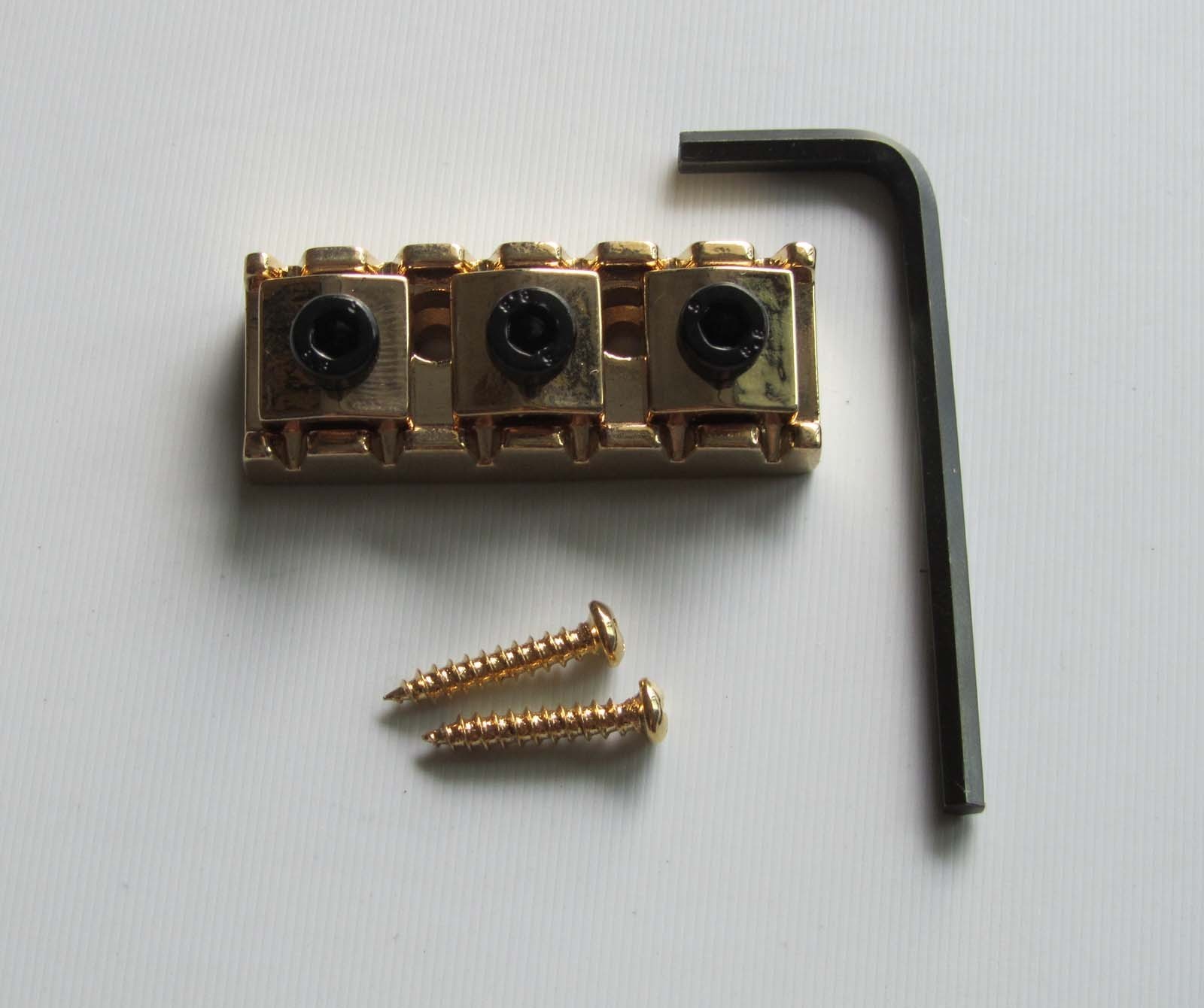 R3 Guitar 43mm Locking Lock Nut String Lock Fits Floyd Rose Tremolo Bridge Gold