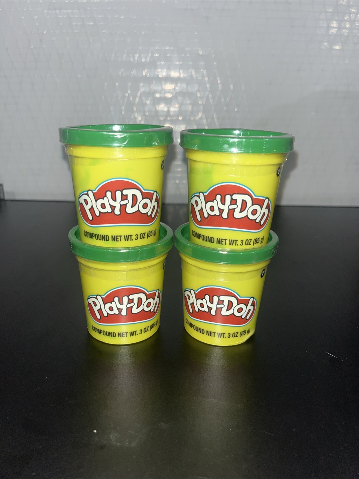 Play-Doh Green Dark Kelly Emerald Forest Lot Bulk 3 Oz Dough (Pack Of 4)