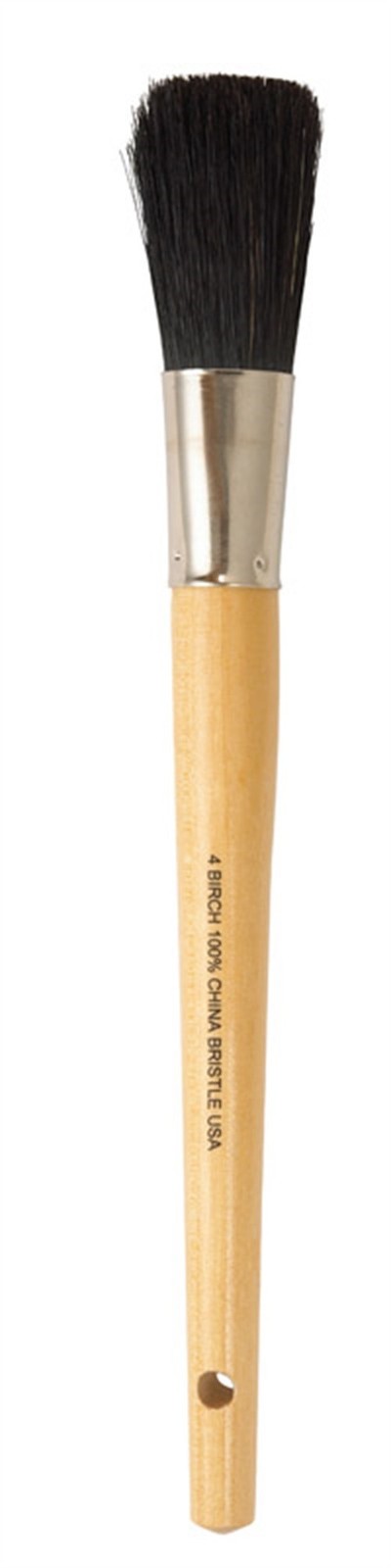 Purdy 501101400 Oval Sash Black China Paint Brush No. 4 W with Wood Handle