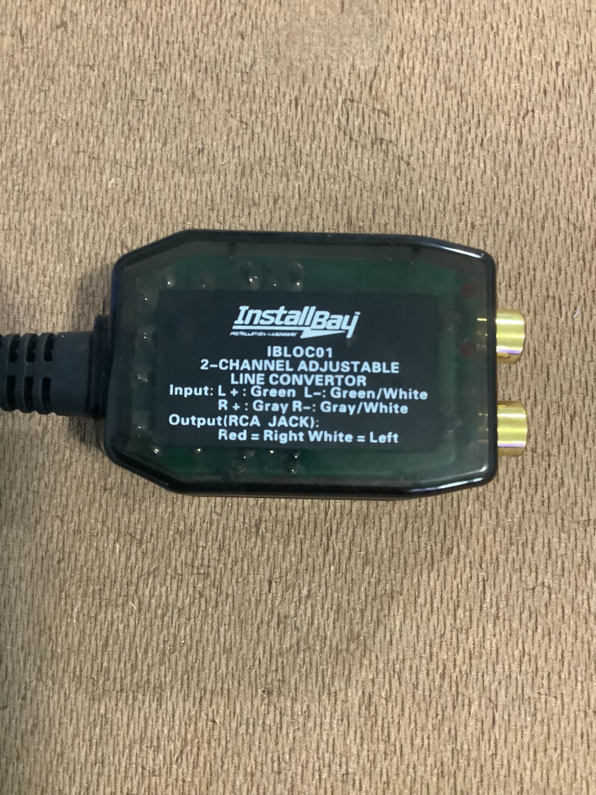 IBLOC01 Install Bay 2 Channel Adjustable Line Level Converter 40 Watt Each
