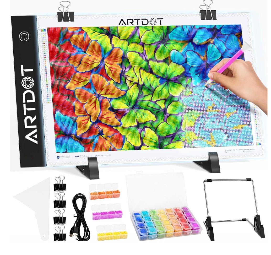 ARTDOT A4 LED Light Pad for Diamond Painting Kits - For Parts Only