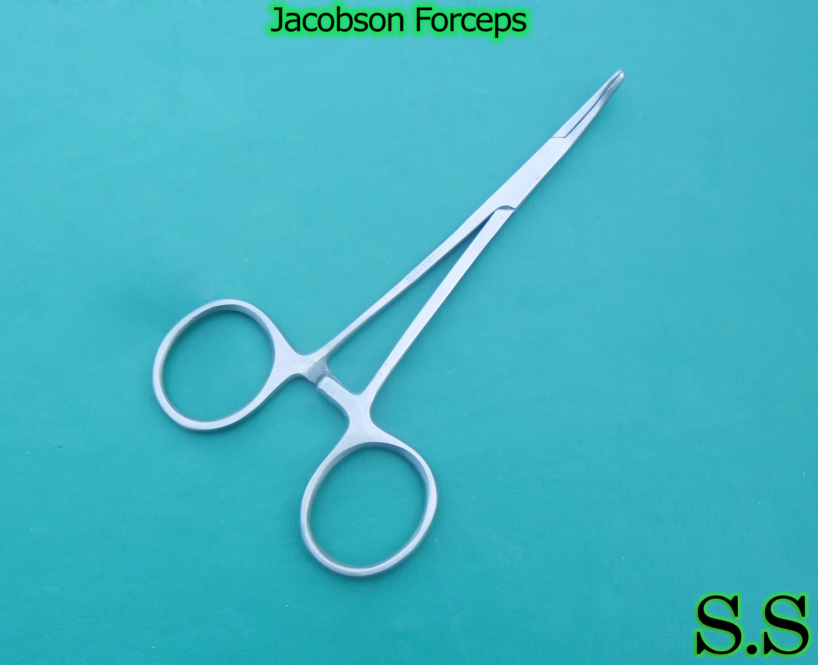 Jacobson Forceps 5" Curved Delicate Surgical Vet Inst.