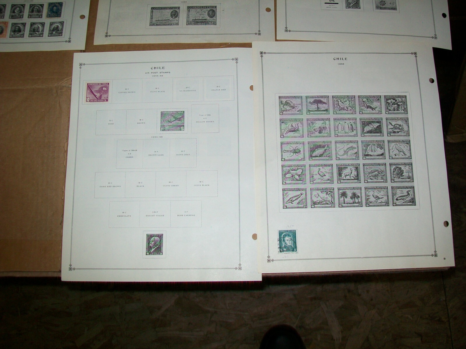 1886 - 1945 Chile Stamp Sheets Lot 92