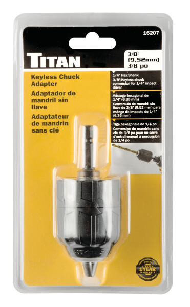 Titan 16207 3/8" Keyless Chuck Adapter