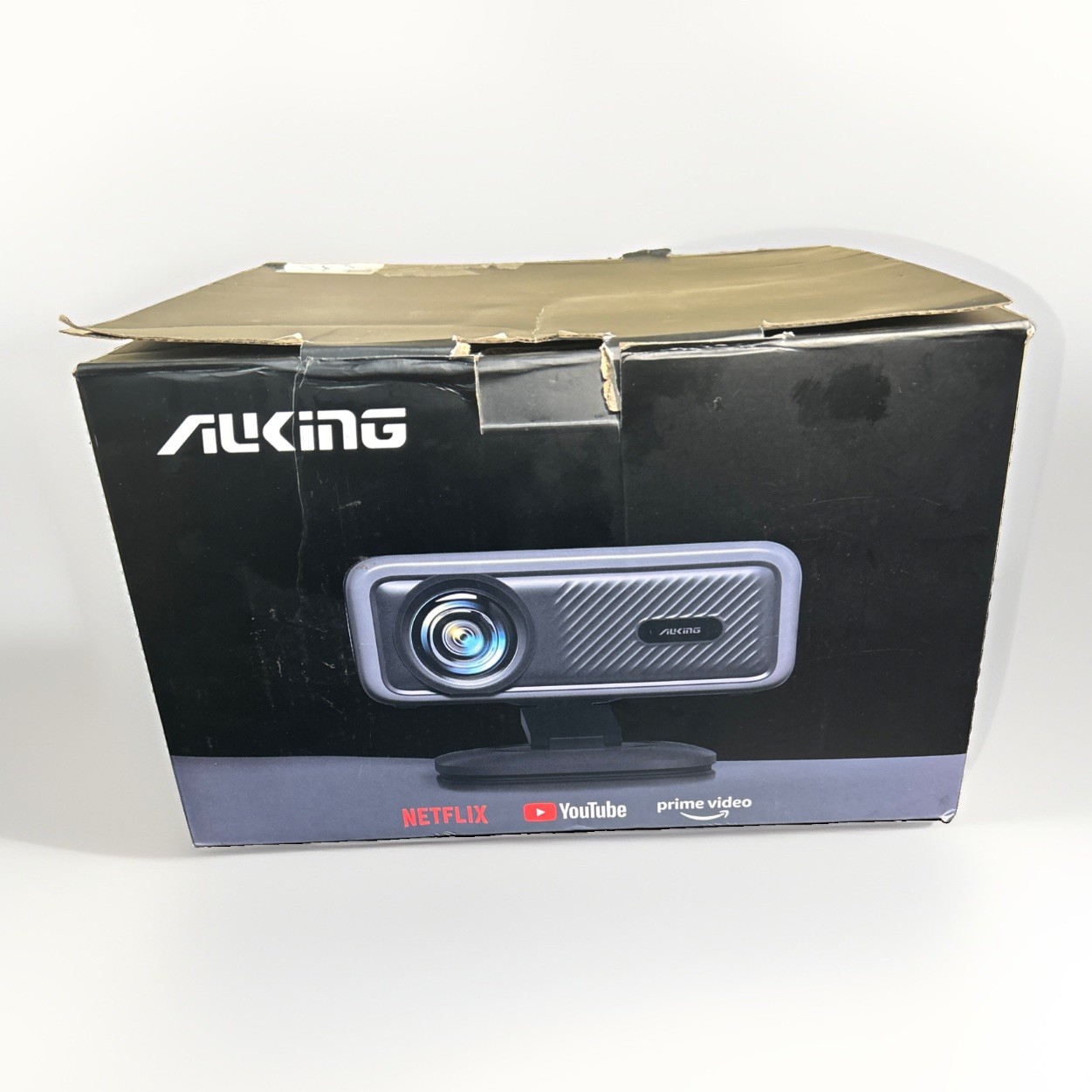 AuKing H10 1080p FHD Desktop Projector ANSI Wi-Fi Bluetooth Portable Black