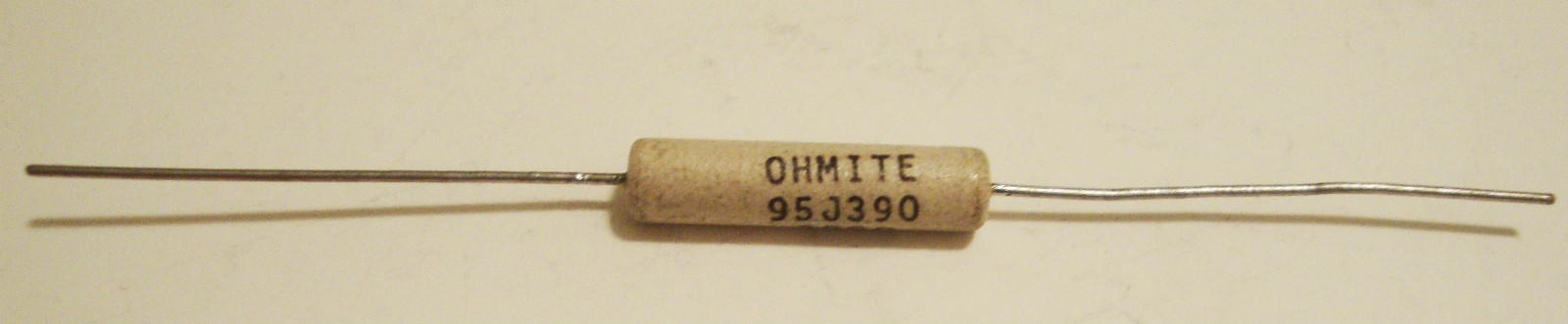 NEW OLD STOCK OHMITE RESISTOR 95J390 390 OHM 5W 9126