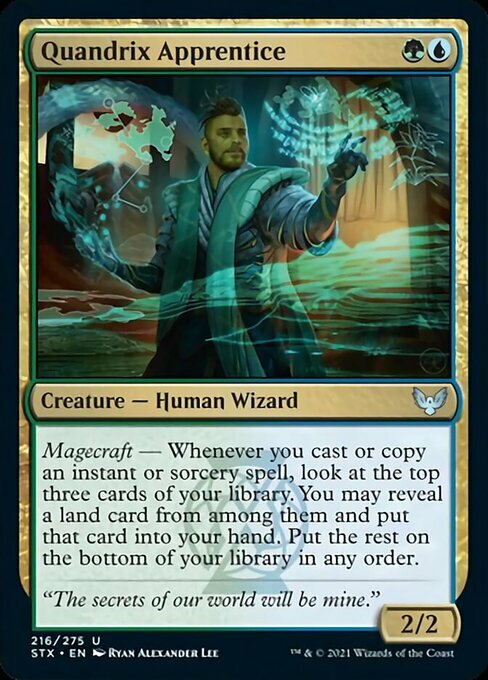 Quandrix Apprentice x4 4x Strixhaven NM MTG