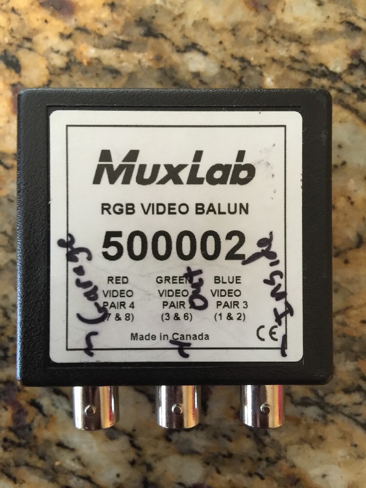 MuxLab 500002 RGB Video Balun With RJ45