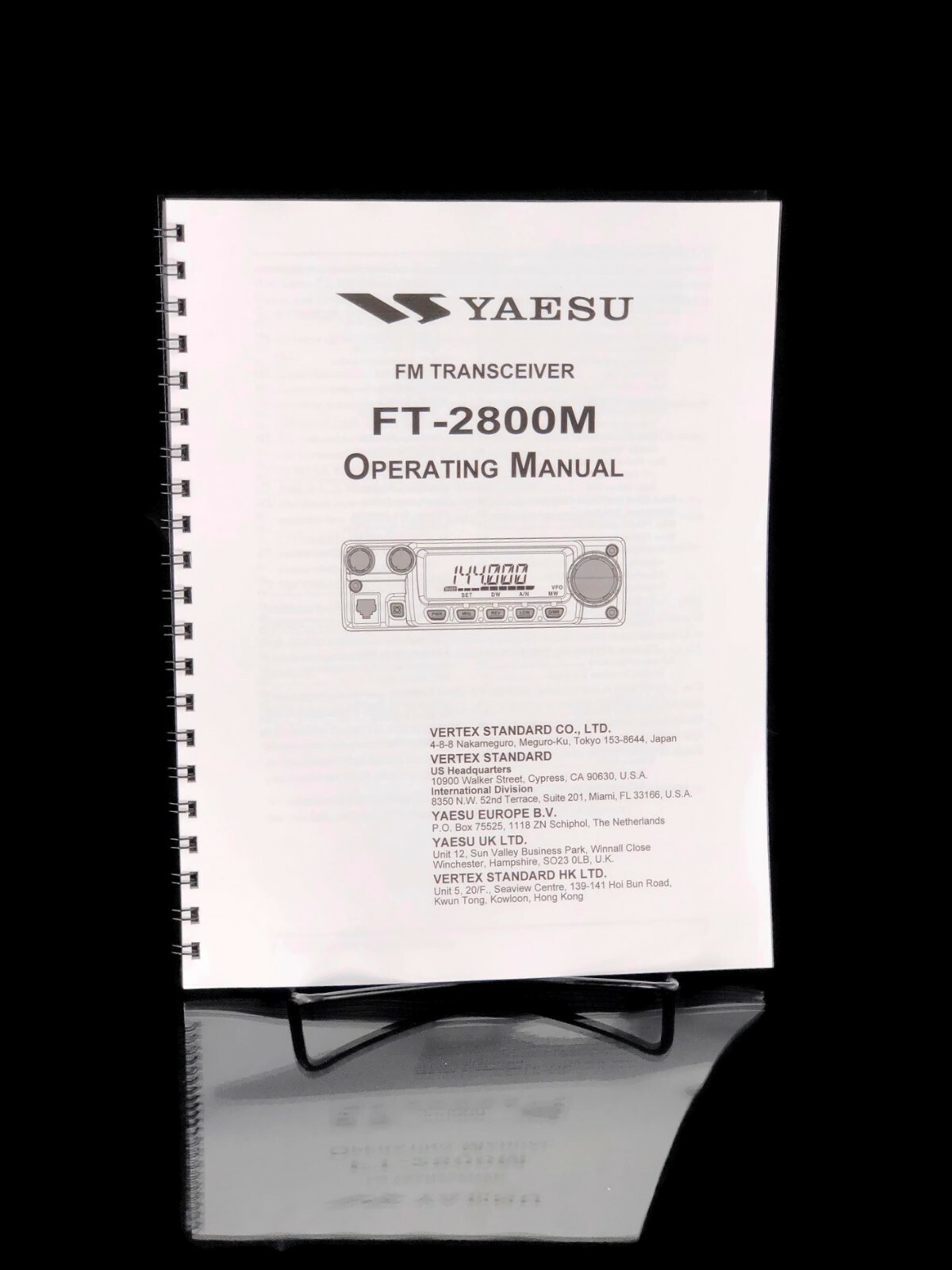 Yaesu FT-2800M Transceiver Instruction Manual Operating Guide Coil Bound