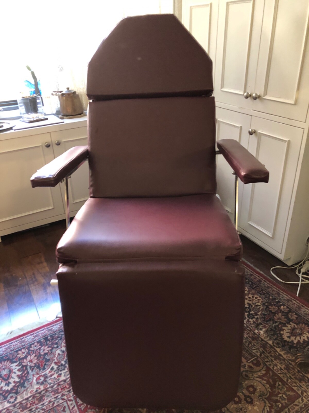 Burgundy Adjustable Facial Chair or Massage Table