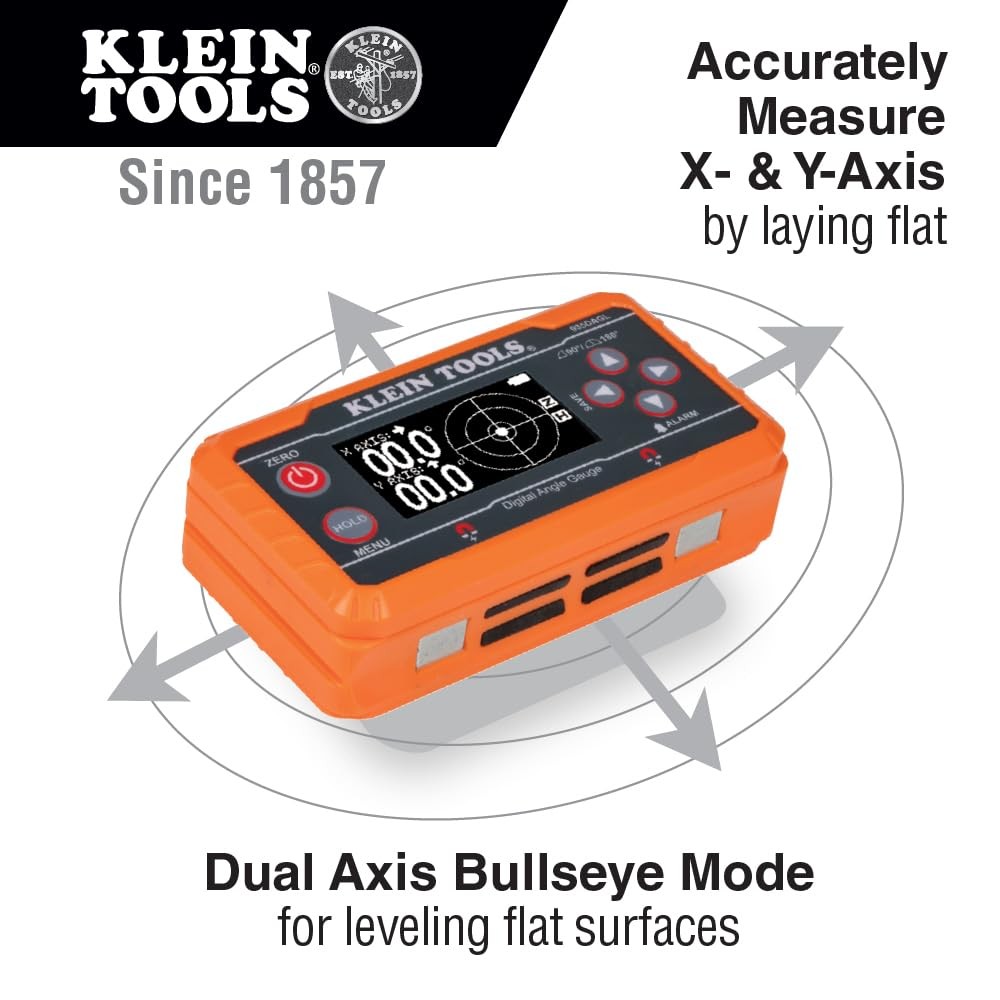Klein Tools Digital Level And Angle Gauge Kit With Programmable Angles