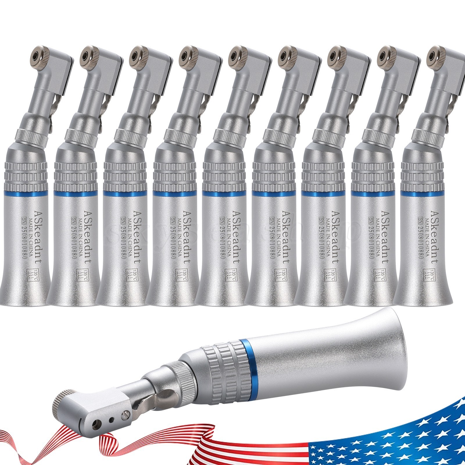 1-10 Dental Slow Speed Contra Angle Handpiece Latch fit NSK E-type micromotor