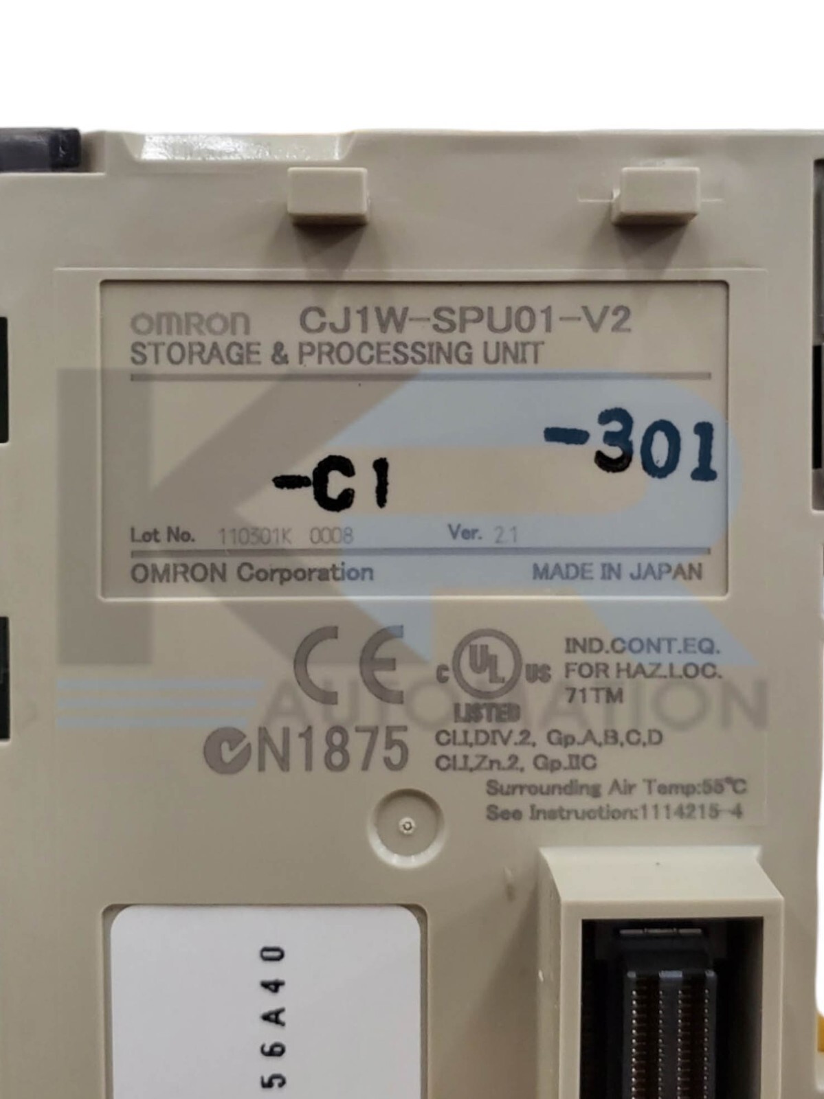 Omron CJ1W-SPU01-V2 PLC High Speed Data Storage & Processing Unit 512Mb *READ*