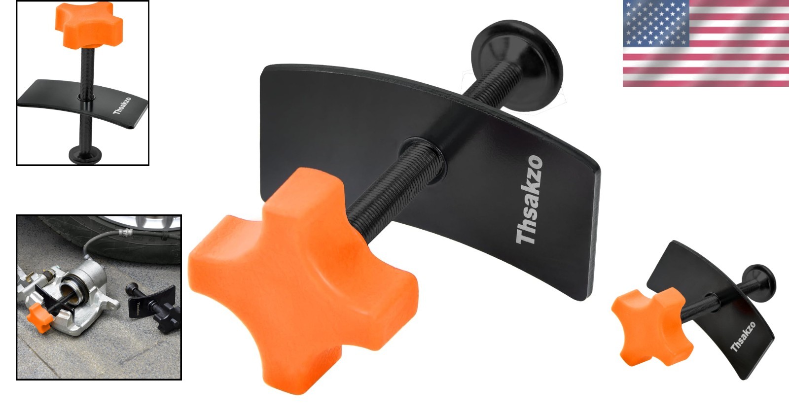 Professional-Grade Disc Brake Pad Spreader with Solid Steel Caliper Compressor