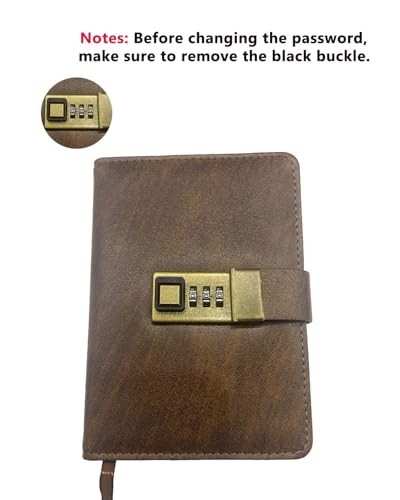 Secure Password Keeper Logbook with Lock, 600+ Spaces, Alphabetical Tabs, Compac