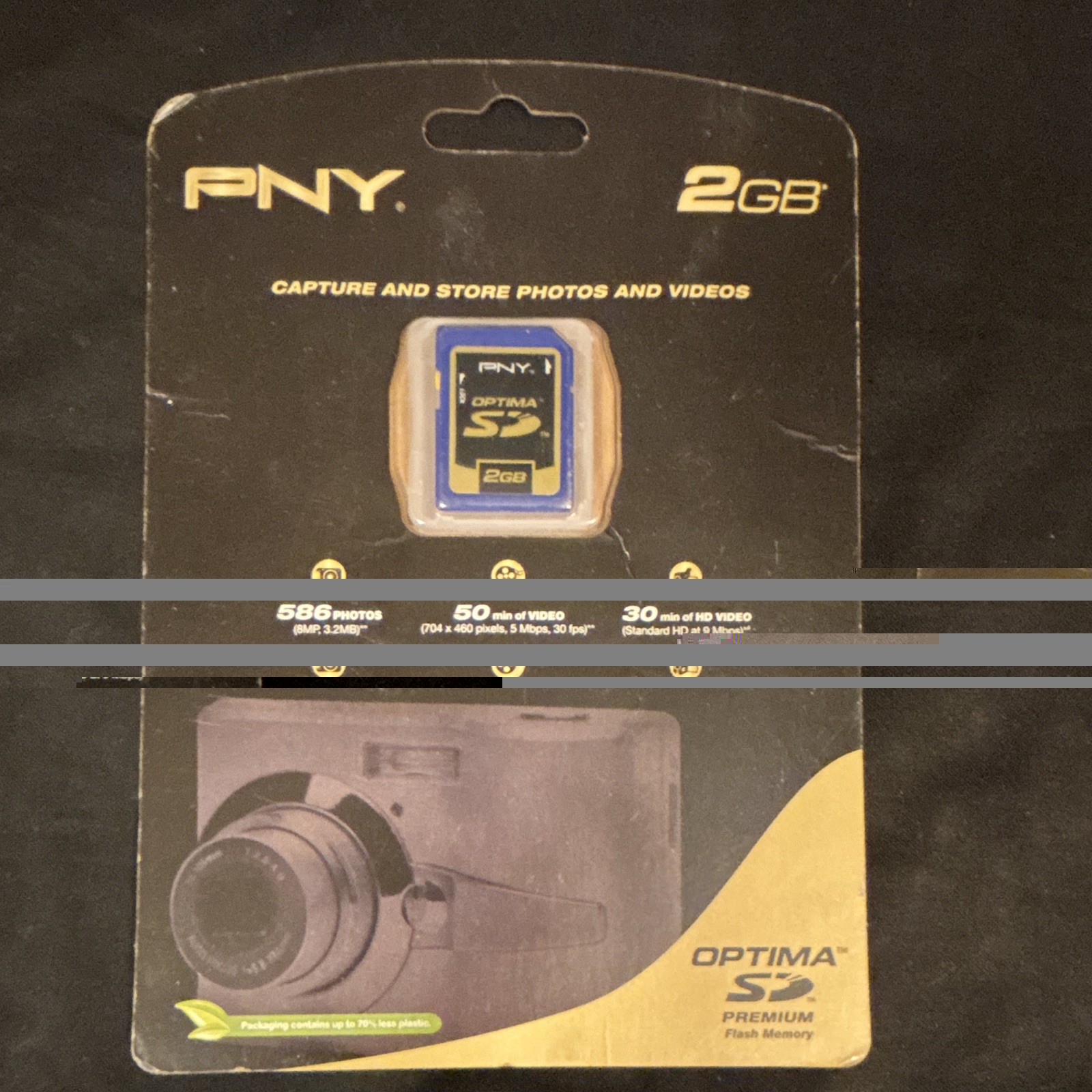 PNY Optima SD 2GB Class 4 High Capacity Secure Digital Memory Card P-SD2GB-EF