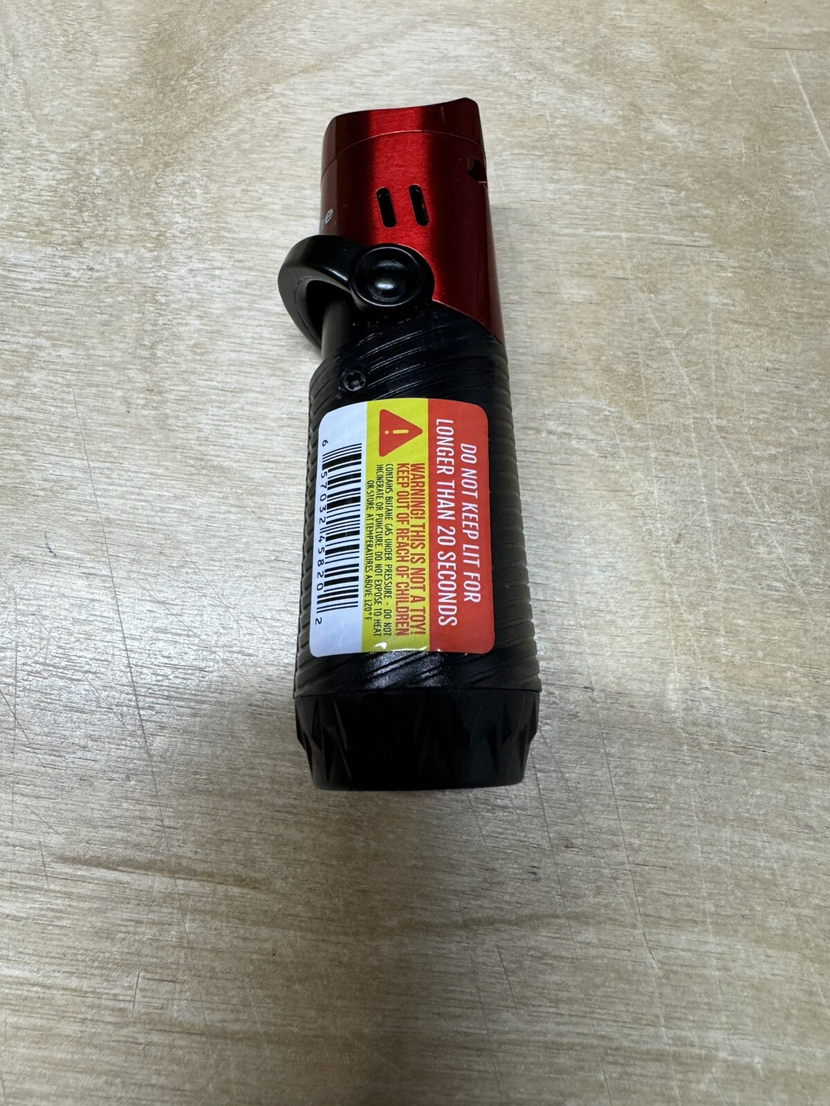 Jetline J Jet Triple Flame Cigar Torch Lighter - Black and Red - New