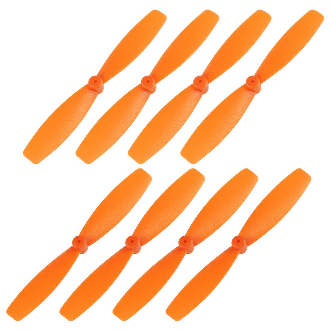 uxcell RC Propellers 55mm CW CCW 2-Vane Main Rotors for 4 Pair, Orange