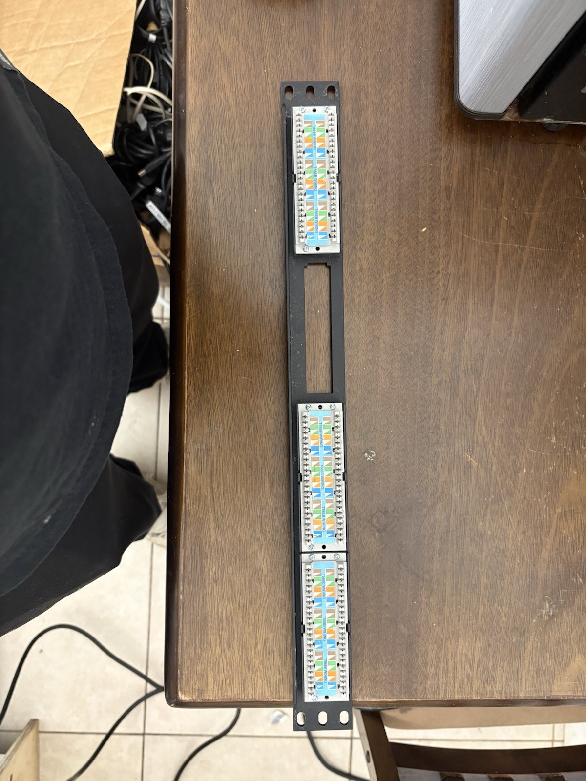 Ortronics Cat6 24-Port Patch Panel T568B Missing 13-18 Rack Mount