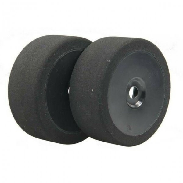 BXRC8018B 1/8TH BUGGY XX PINK FOAM TIRES 18 SHORE: BLACK WHEEL (2)