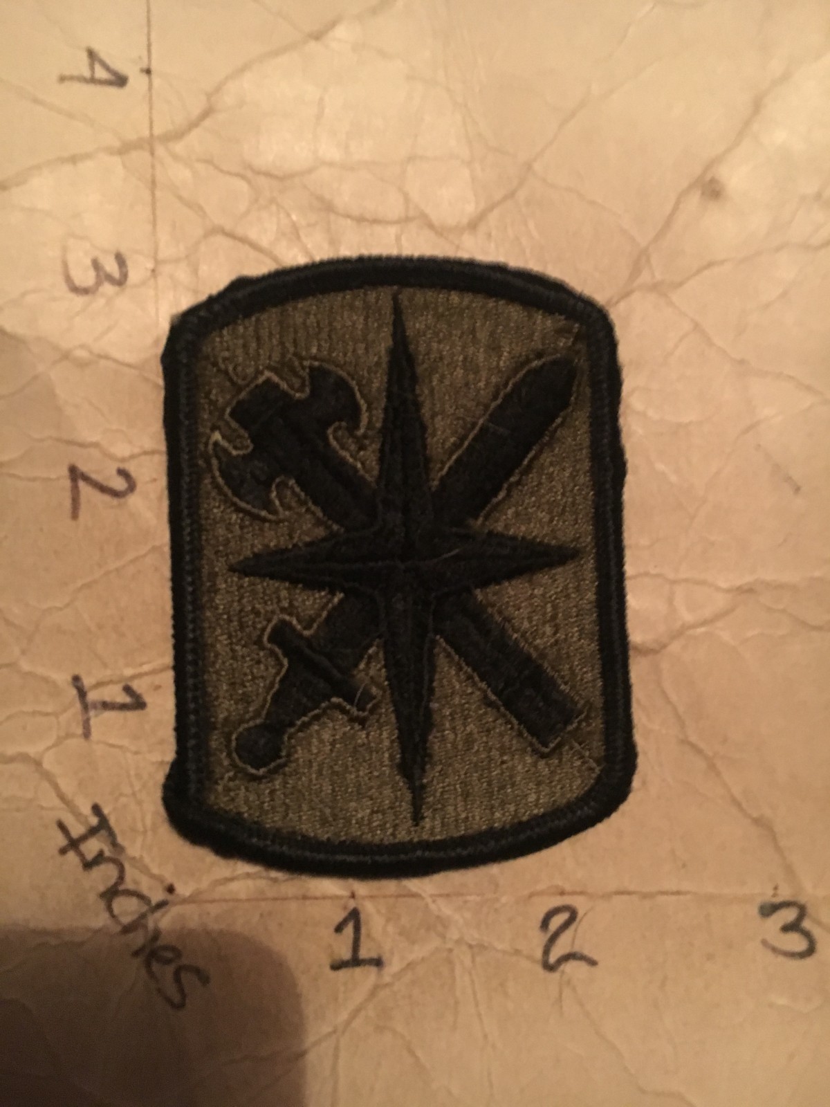 US Army 14th M.P. Brigade m/e subdued patch 10/12/25
