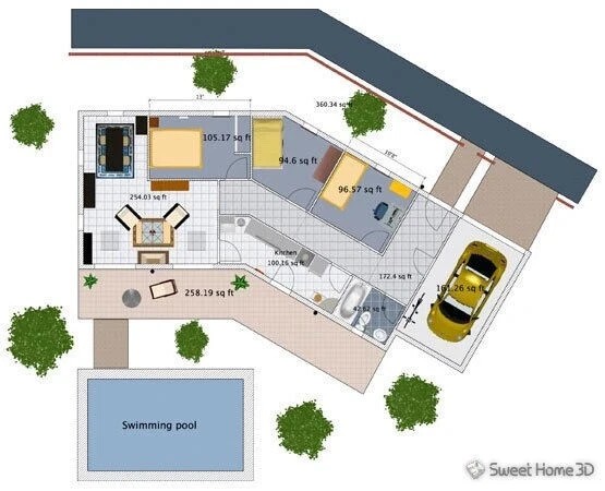Sweet Home 3D - Graphic Interior Design CAD Architect Software for Windows on CD