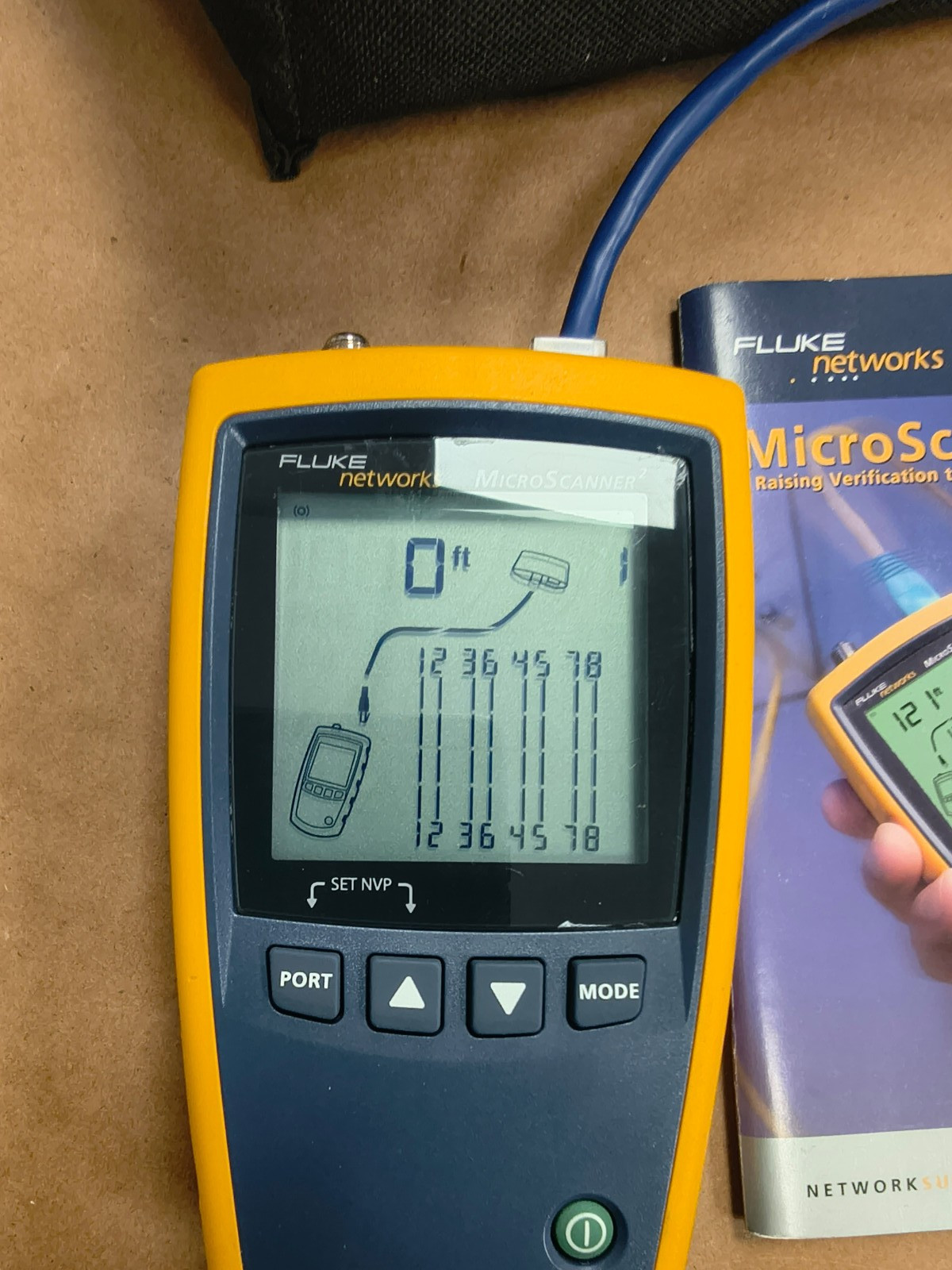 Fluke Networks Microscanner2 MS2-100 Cable Verifier - Cat5/Cat6/Coax 9690443