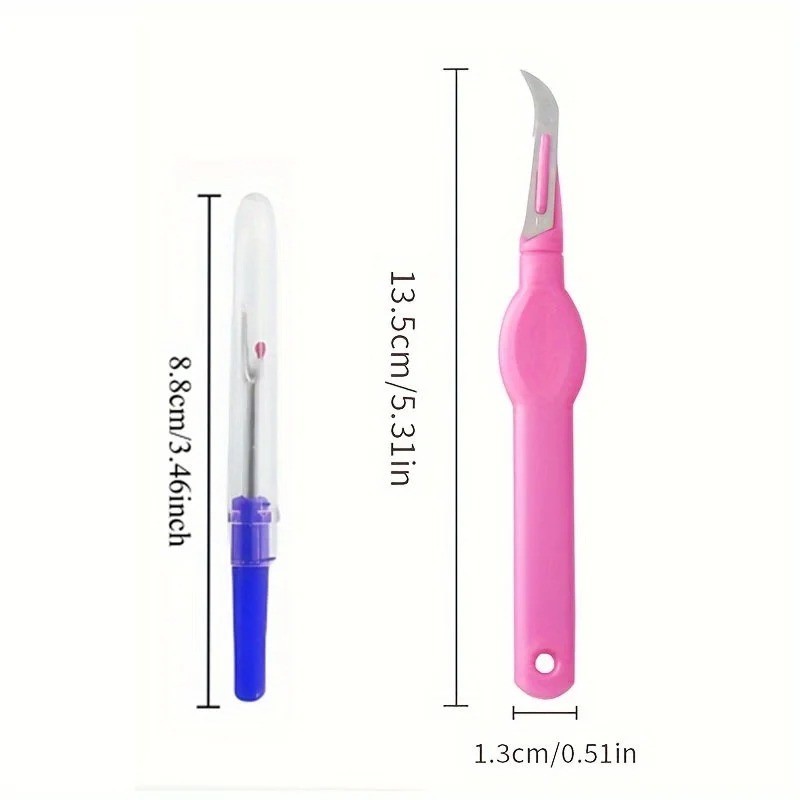 5pcs Handle Seam Ripper Stitch Unpicker Thread Cutter DIY Remover Sewing Tool