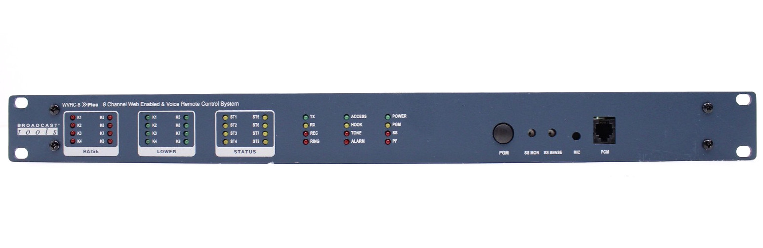 Broadcast Tools WVRC-8 Plus Web & Voice Dial-up Remote Control w/Power Adapter