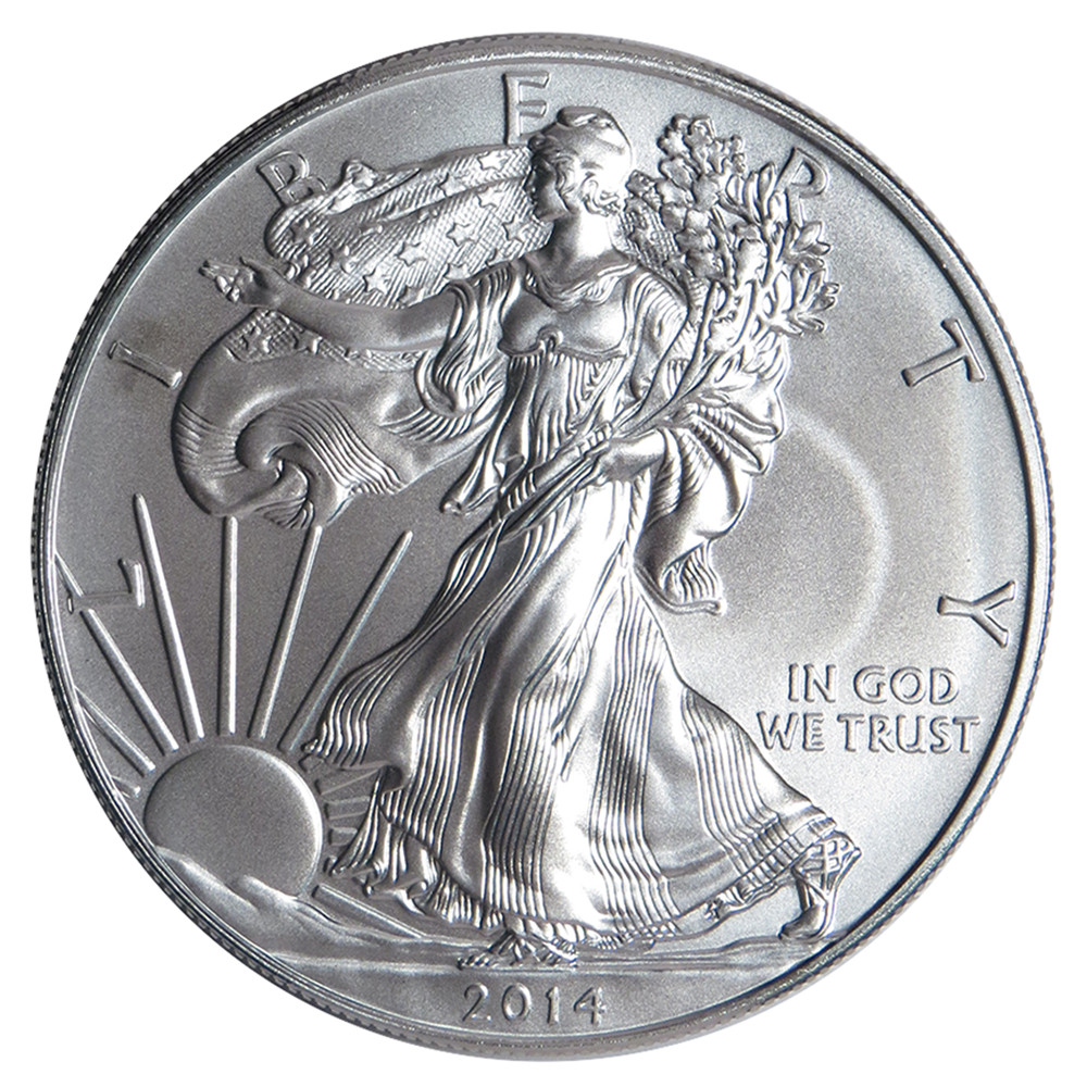 2014 $1 1-oz American Silver Eagle BU