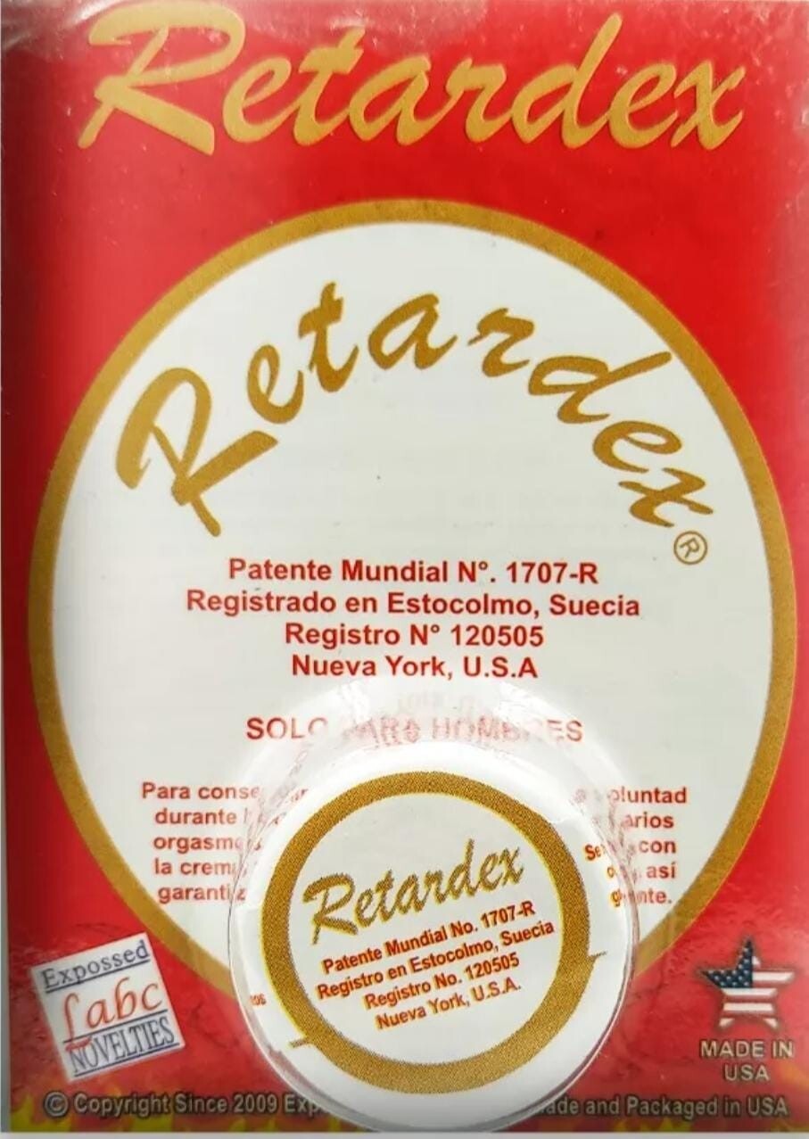 Retardex, Delay Cream, Eliminates Premature Ejection, Effect in 5 Min.