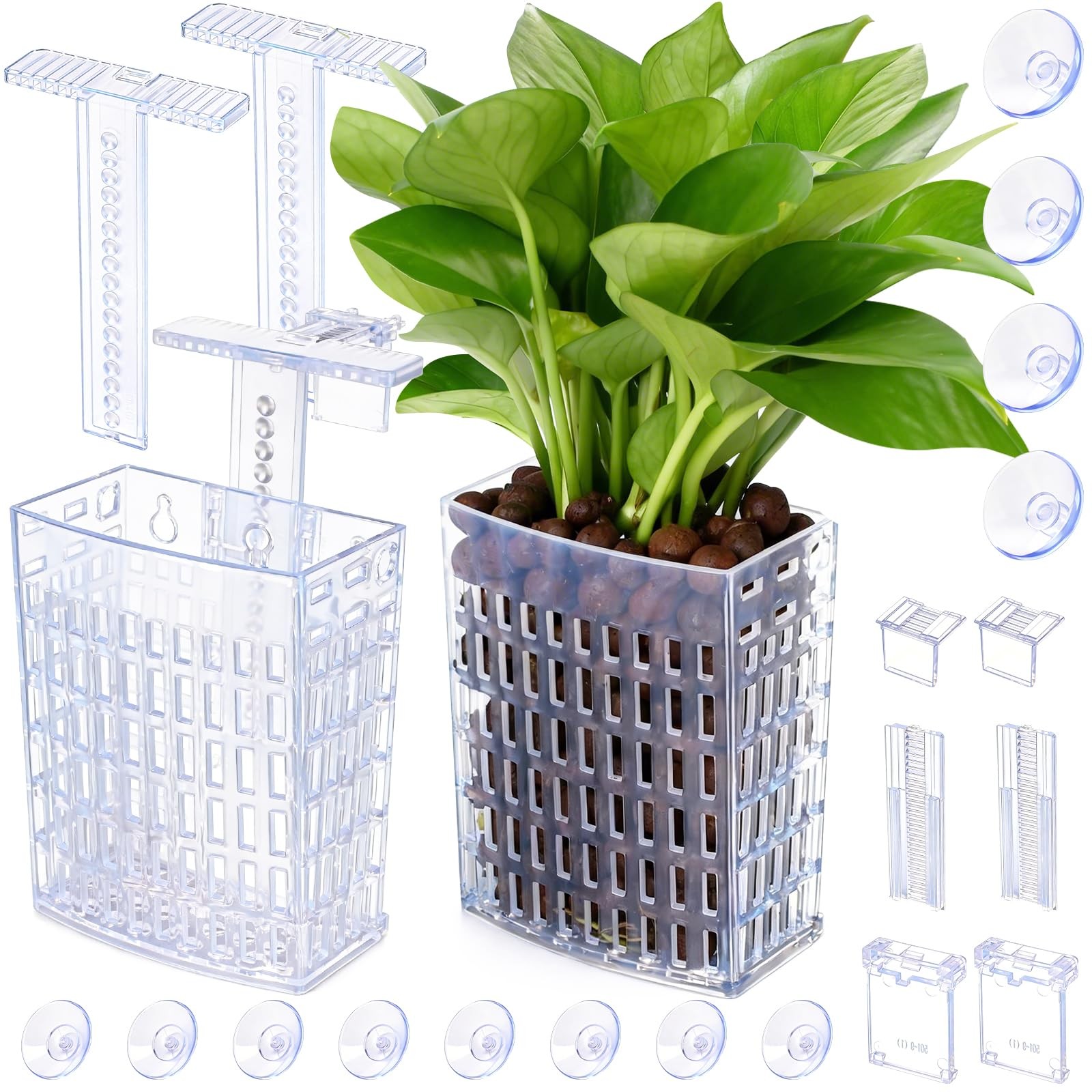 2026 Latest Upgraded Aquarium Plant Holder Adjustable Height with Extendable ...
