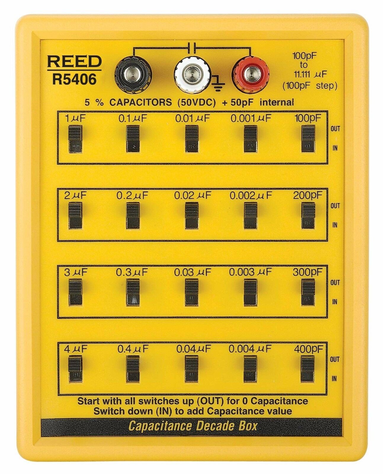 REED Instruments R5406 Capacitance Decade Box