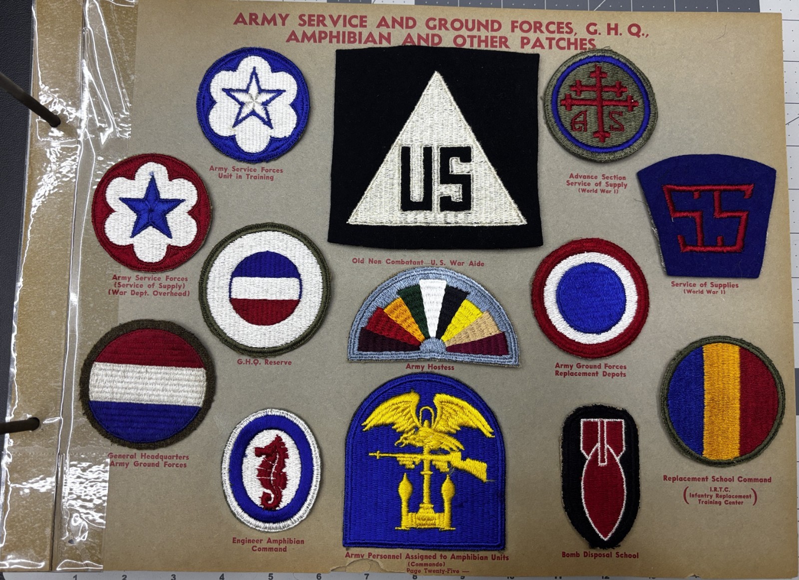 Kay Adams Collection WW 2 US Army Hostess Patch Inv# KA322