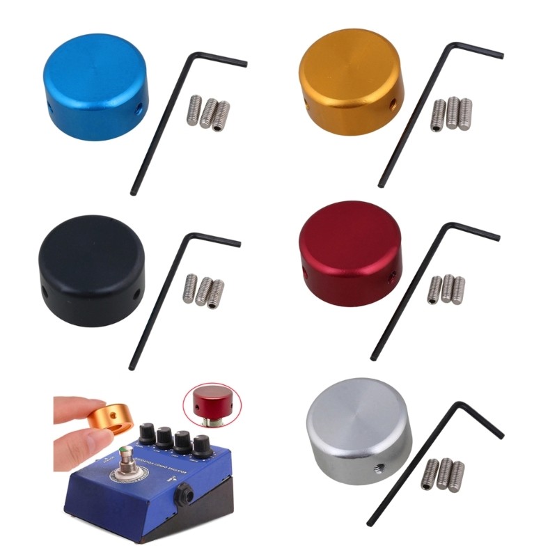 Guitar Foot Switch Toppers Knobs Effect Pedal Foot Nail Caps Pedal Pad Cover