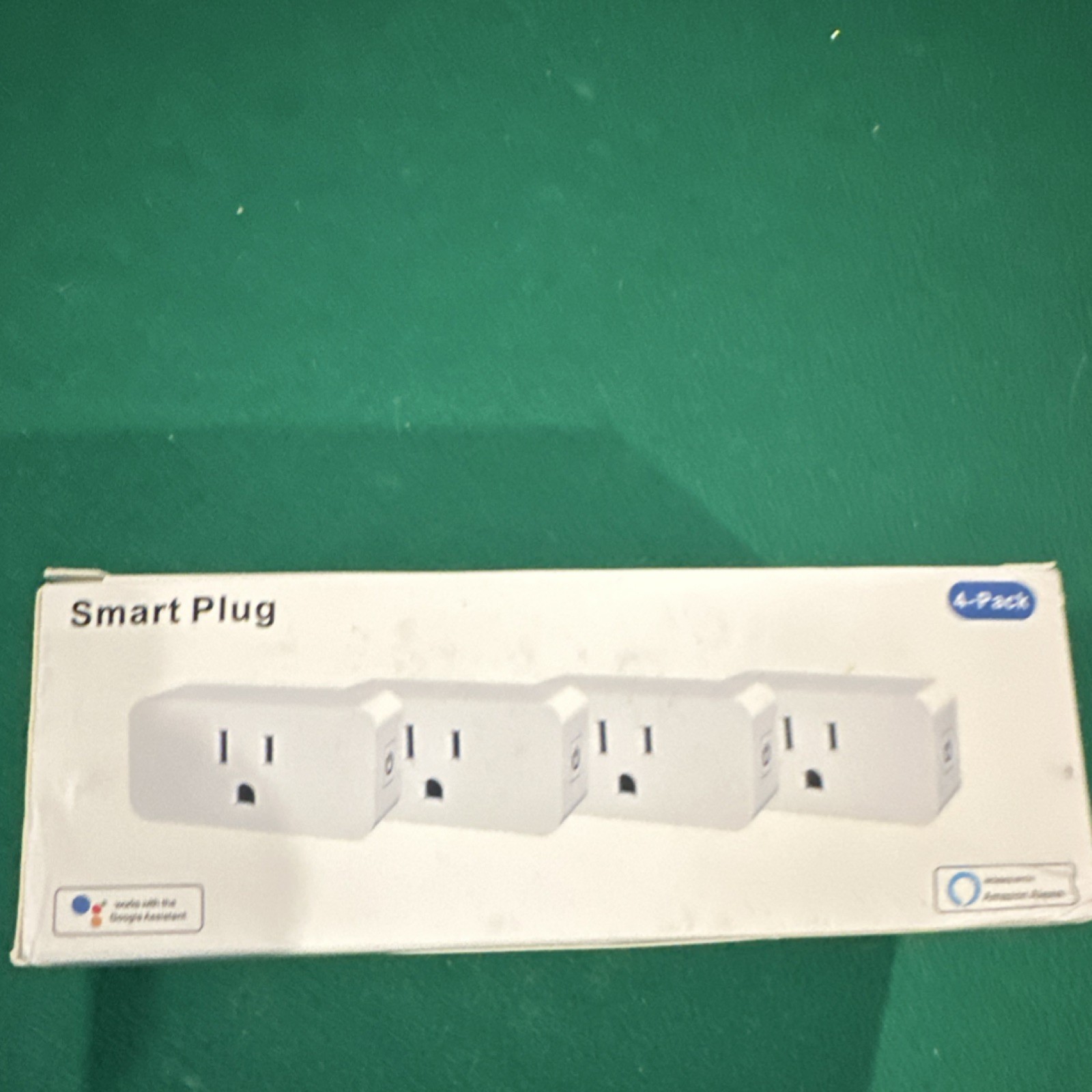 Smart Plug 4-Pack White Wi-Fi App-Controlled Google Assistant Amazon Alexa