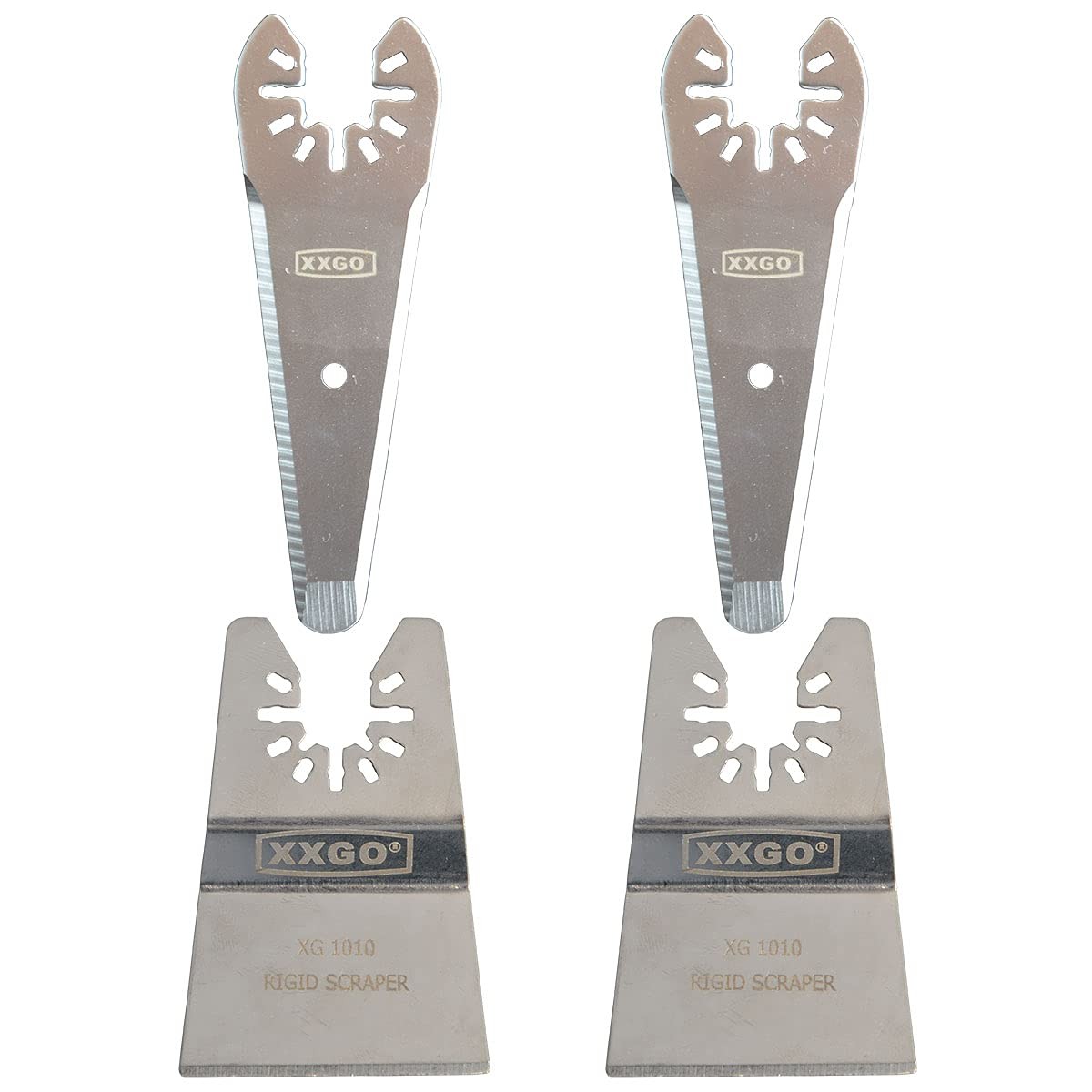 XXGO 4 Pcs Oscillating Multi Tool Scraper Blade - 4 Pcs, Silver