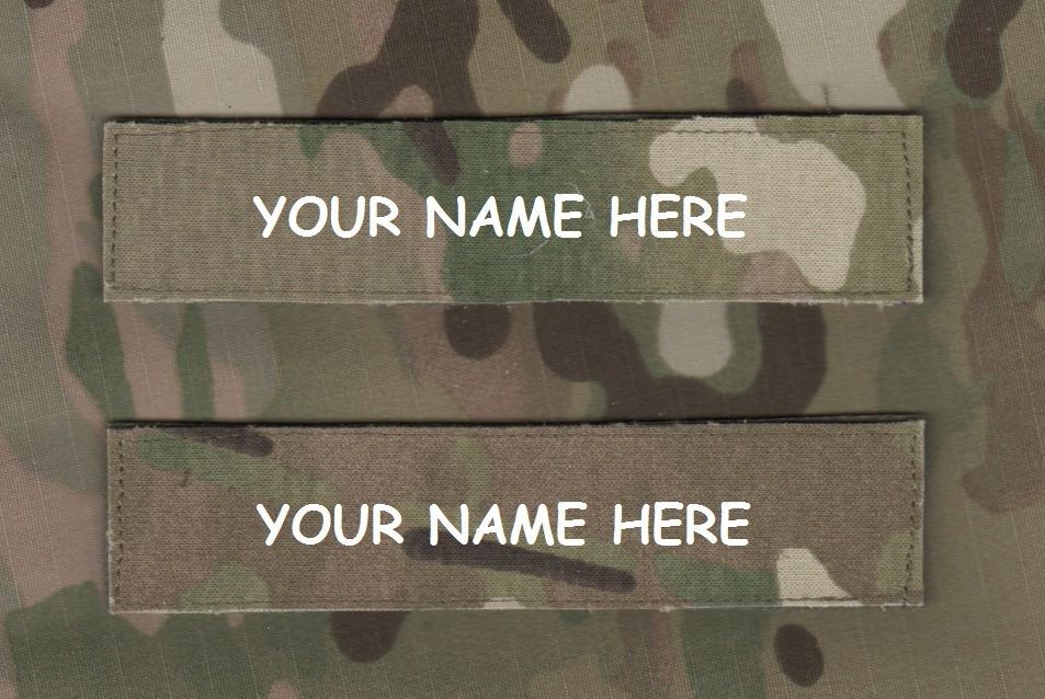 US MILITARY 12.5 cm x 3 cm MULTICAM vêlkrö NAME TAPE: BLANK Your Name