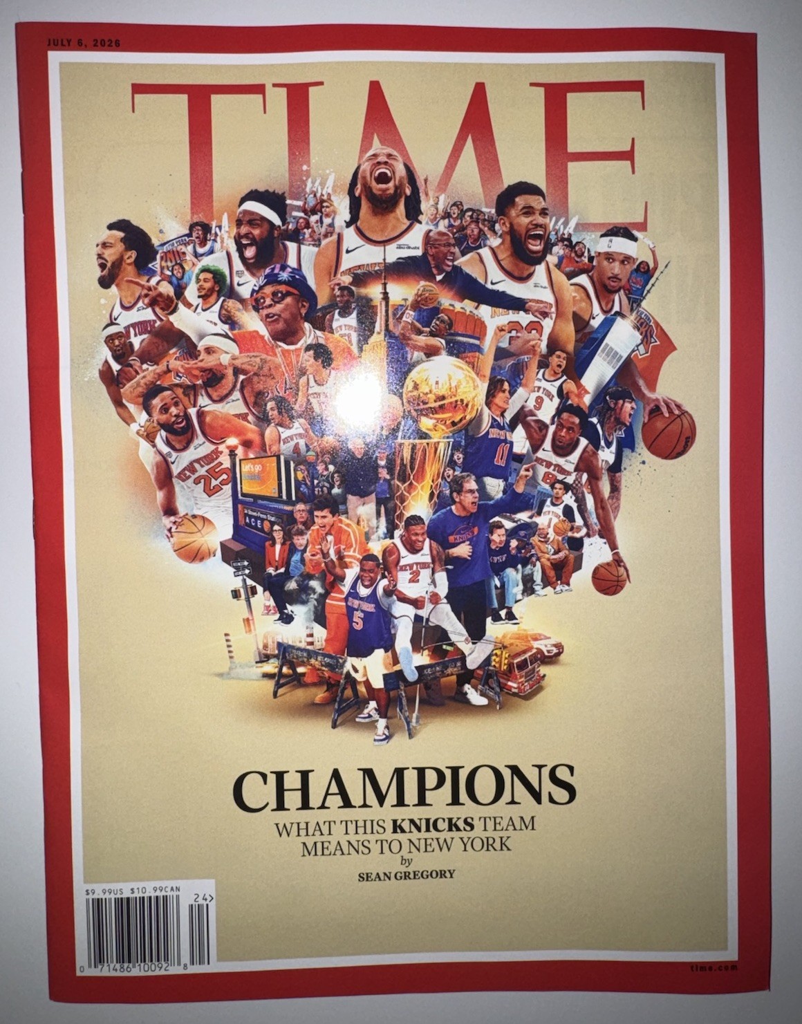 TIME Magazine - 07.06.26 Edition: New York Knicks 2026 NBA Champions