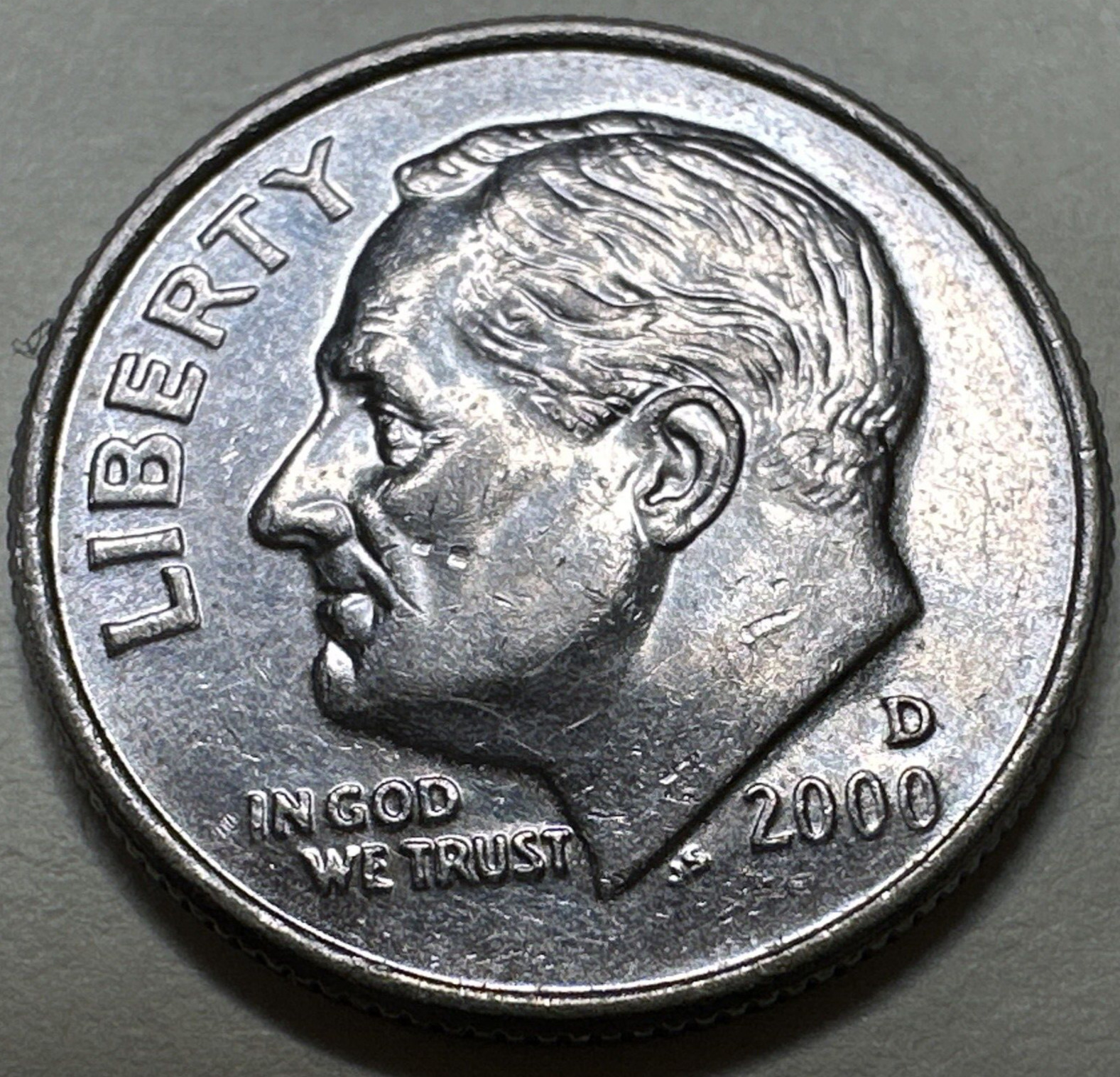 2000 (D)  US Roosevelt Dime 10C 7808N