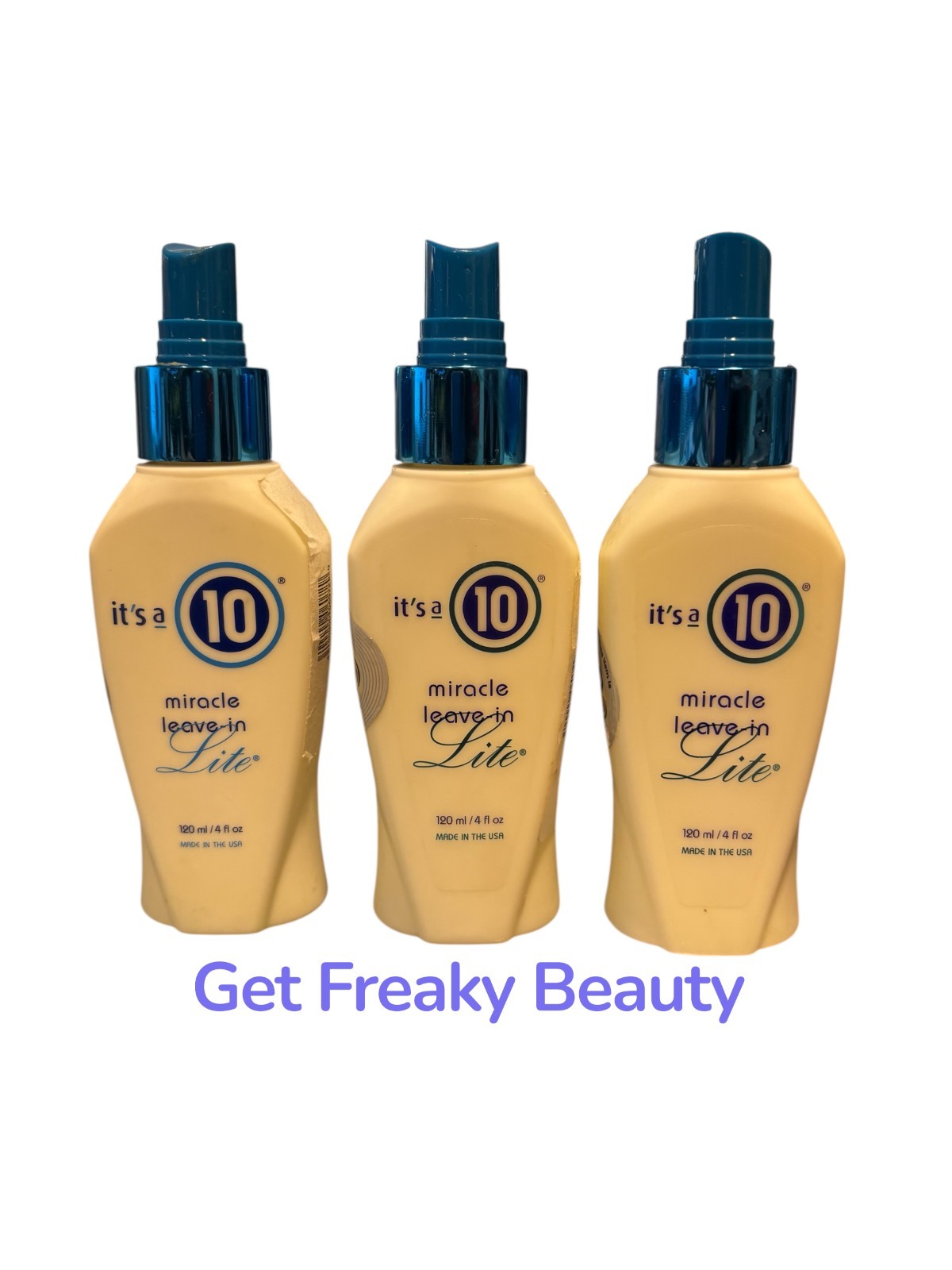3 PACK. 4 oz. It's A 10 Miracle Leave-In Lite Spray. 120ml. NEW. FREE SHIPPING.