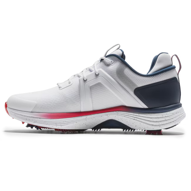FootJoy HyperFlex Men Golf Shoe - Authentic (US Size: 10.5-11, White/Red)