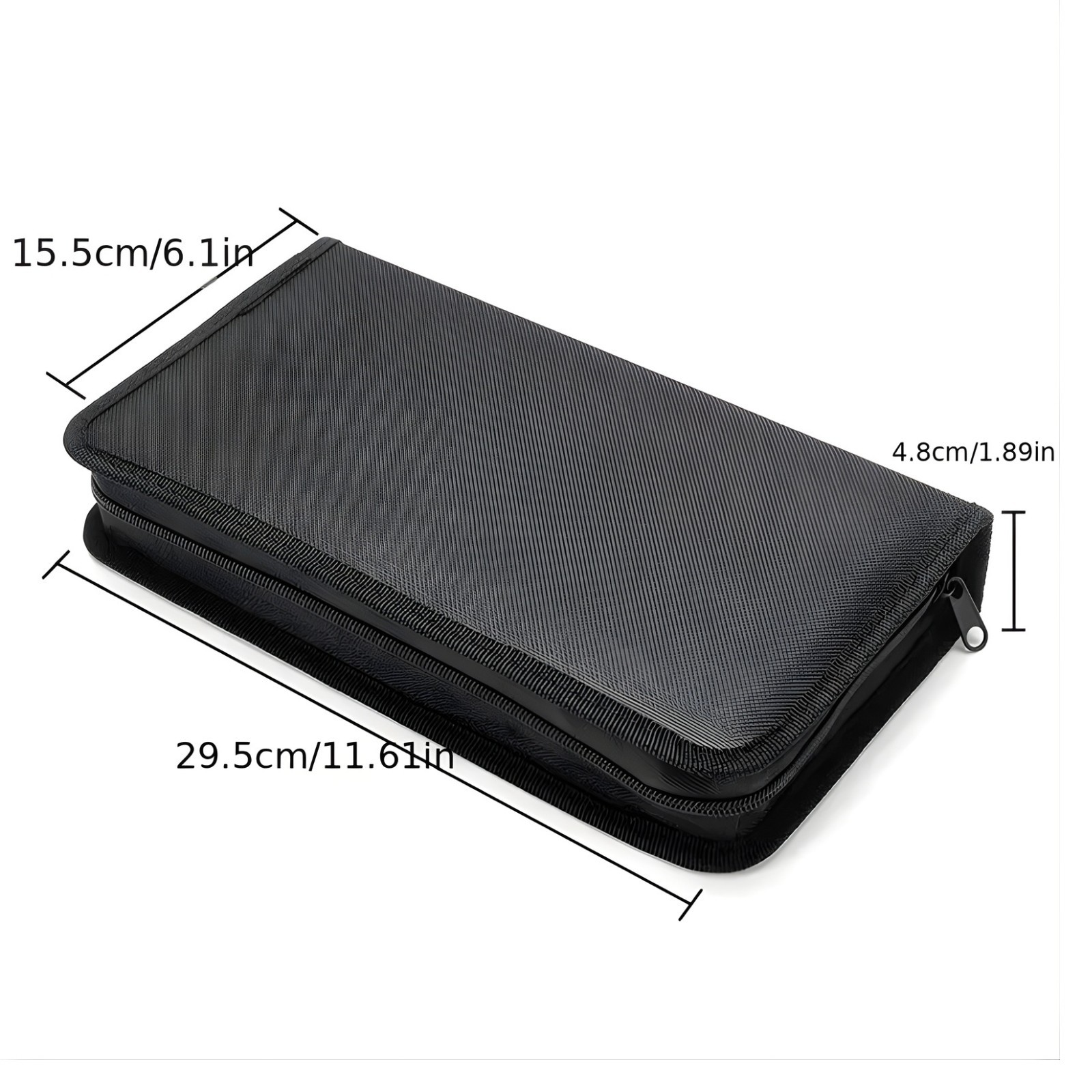 80 Disc CD Case Holder DVD Storage Wallet Bag Portable VCD Organizer Bag US