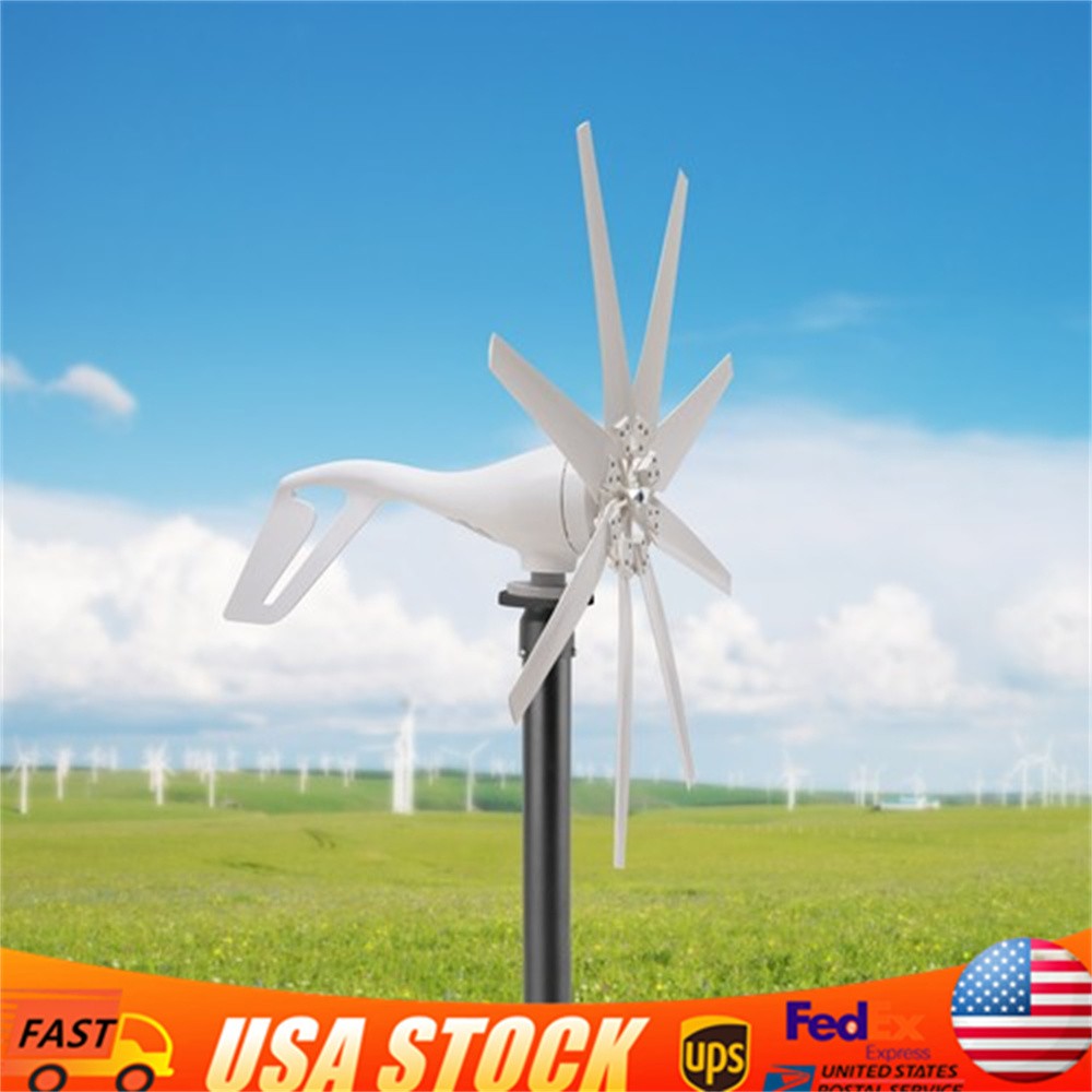 Wind Turbine Generator Kit 600W 12V 8 Blade with Controller Windmill Power