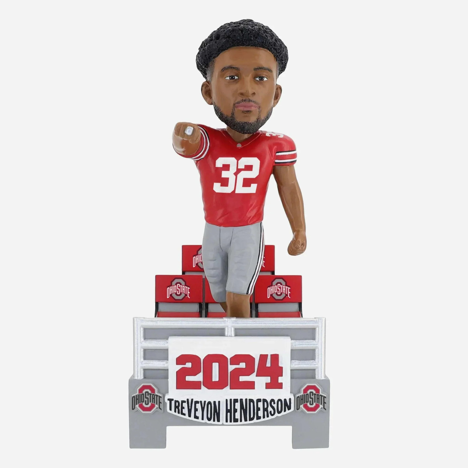 Treveyon Henderson Ohio State Buckeyes Banner Raising Bobblehead NCAA College