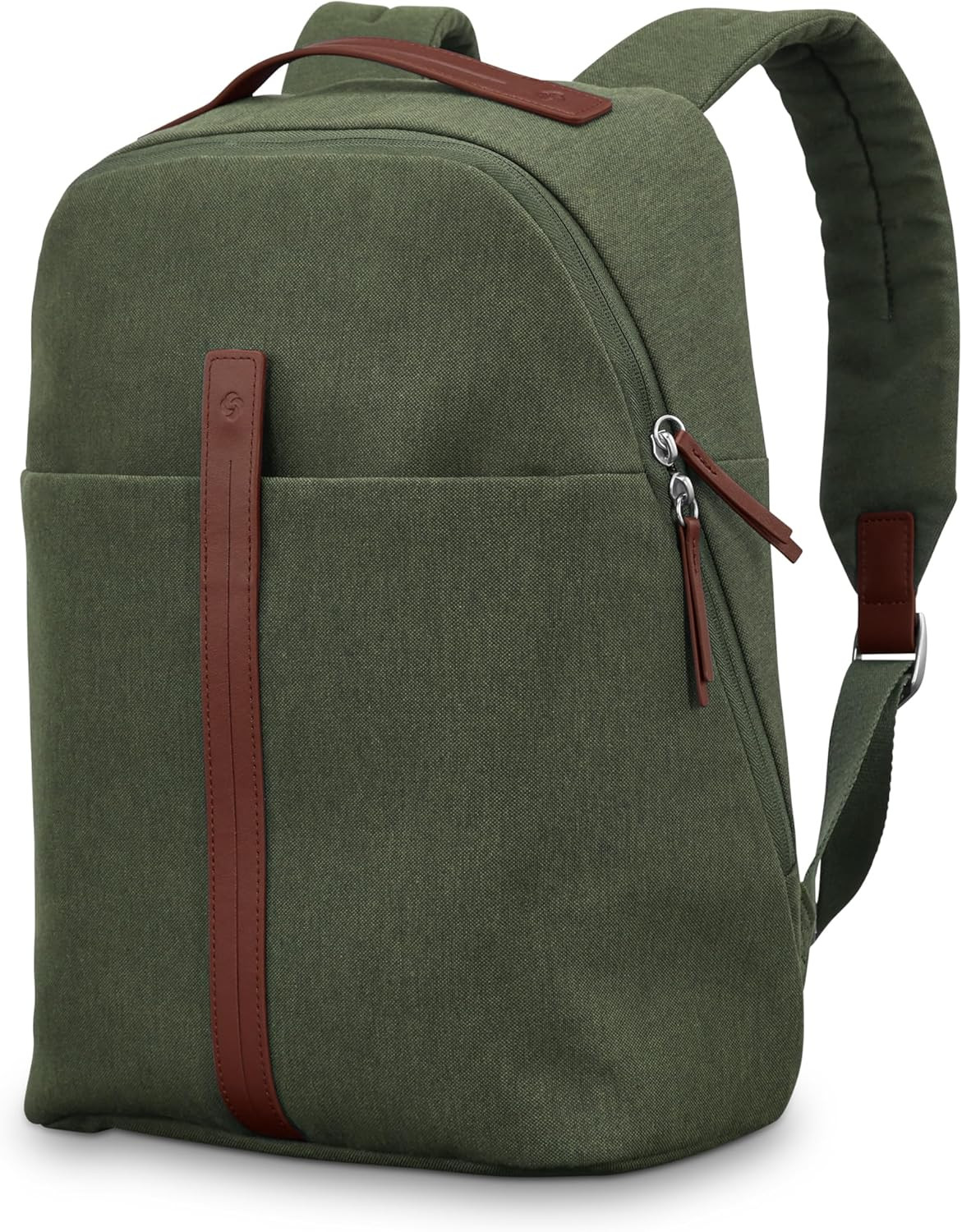 Virtuosa Carry-On Travel Backpack with Padded Laptop Sleeve, Pine Green