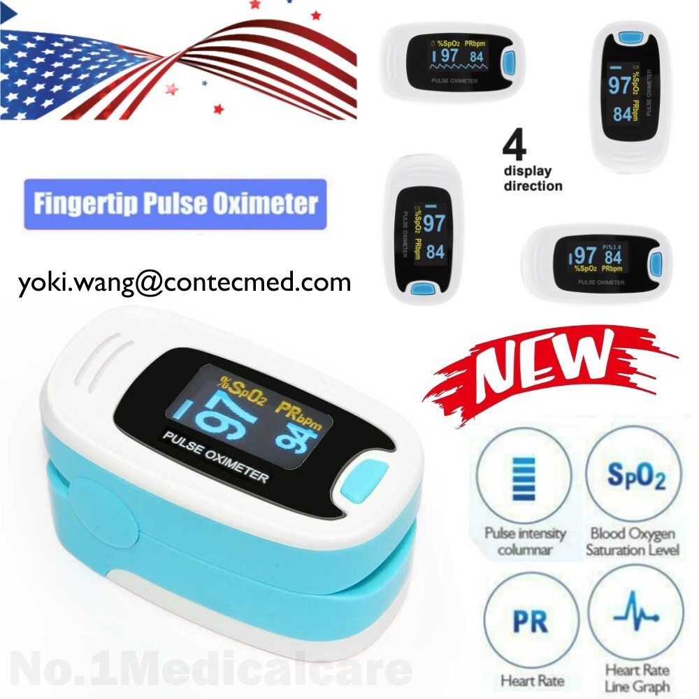 Portable OLED Finger Fingertip Pulse Oximeter SPO2 PR Blood Oxygen Machine USA